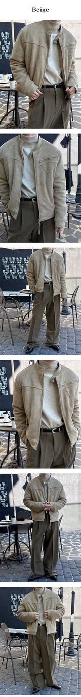 [F/W] Biker suede string jacket(3color)