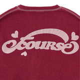 WAFFLE COZY L/S TEE_WINE
