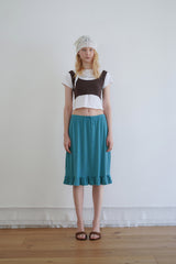 Aile frill skirt_teal