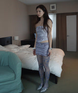 Printed Lace Eyelet Top_Mauve