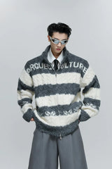 Colorblock Chunky Knit Cardigan