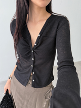 breeze button cardigan