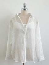 Sisle knit sleeveless wrinkle shirt set