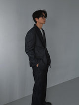 ASCLO Flare Denim Double Blazer