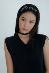 LETTERING HAIRBAND (BLACK)