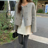 Little Paris Double-breasted Short Wool Coat