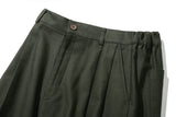 Back Satin Long Balloon Pants (Khaki)