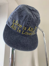 Is All Vintage Lettering Denim Camp Cap