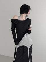 If Button One-Shoulder Off-Tee