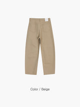 USA cotton curved pants 5color