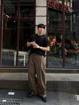 ソフトシグロールアップショートスリーブTシャツ