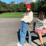 ストリートワイドデニムパンツ