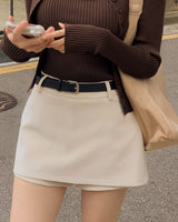  Benu Suede Skirt & Belt Set