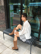 Tempting see-through overfit shirt (2color)