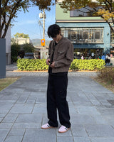 リブダブルポケットパンツ (ブラック)