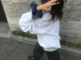 ヴィンテージヘアラッフル - オールドシャツネイビー