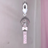 Sakura furin keychain