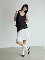Layered Sleeveless Top_Black