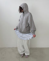 Blooming Hoddie Zip Up