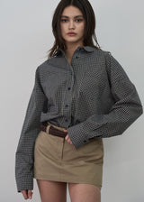 CLASSIC CHECK SHIRT _DARK NAVY