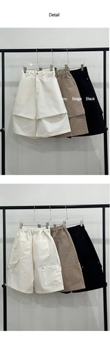 [S/S] Parachute nylon bermuda pants (3color)