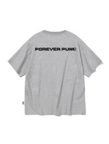 フロッキングデビルハートTシャツ - [グレー]