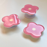 Pink Flower Grip Holder