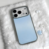 Misty Glossy Blur Silver MagSafe iPhone Case