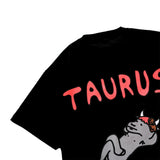 PEANUT STAIN - トーラス ゾディアック ブラック オーバーサイズド Tシャツ