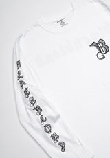 BBDスケッチロゴロングTシャツ(White)