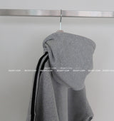 Breeze napping track Oversized-fit hooded zip-up