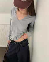 [ORIGINAL] ニモ Vネック ロングスリーブ Tシャツ