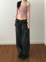 Daily Low Wide Denim Pants (2 colors)