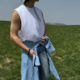ASCLO Wide Arm Hole Sleeveless (2color)