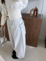 Steel Frame Metal Stud Balloon Fit Wide Long Pants (2 colors)