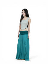 FOREST LONG SKIRT (TEAL)