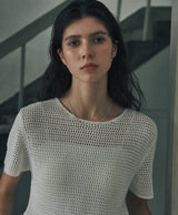 [925 silver] Deux.silver.197 / ペンデュパールピアス (シルバー)