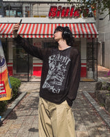 パレットシースルーロングスリーブニット