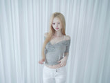 moncher lace wrap top(3 color)