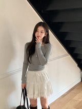 [SHOPPERMADE] スタンダードUネックロングスリーブTシャツ(5color)