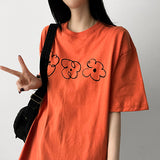 フラワー フラワー スケッチ 半袖Tシャツ