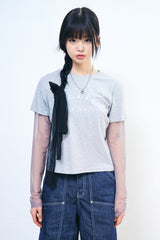 Wrinkle see-through summer scarf