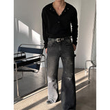 [S/S] Deep muscle henry neck knit sleeves(3color)