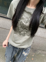Y2k ラブローズウィングTシャツ