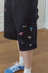 26SS★ ディノステッチバミューダデニムパンツ