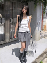 Walkin Stripe Balloon Ribbon Mini Skirt