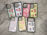 [MADE] Number 3 emoji case + card slot (Sky blue)