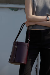 TRONCO BUCKET BAG BURGUNDY