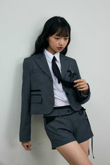 ASTRAL CROP JACKET / CHARCOAL