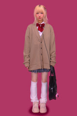 leather square school bag